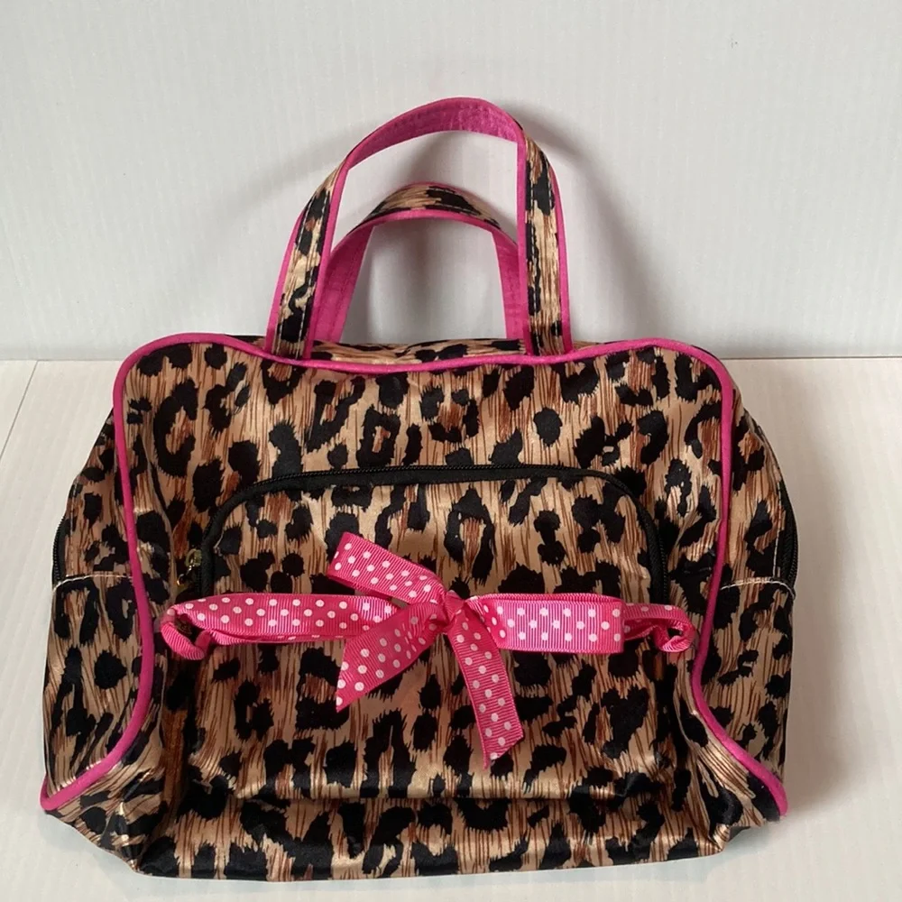 CHEETAH LEOPARD Cosmetic Makeup Travel Bag Pouch Set of 2